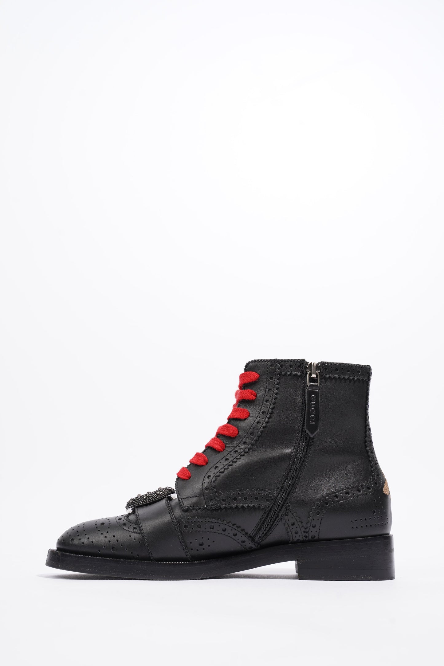 Gucci Queercore Ankle Boots Black Leather EU 36 UK 3
