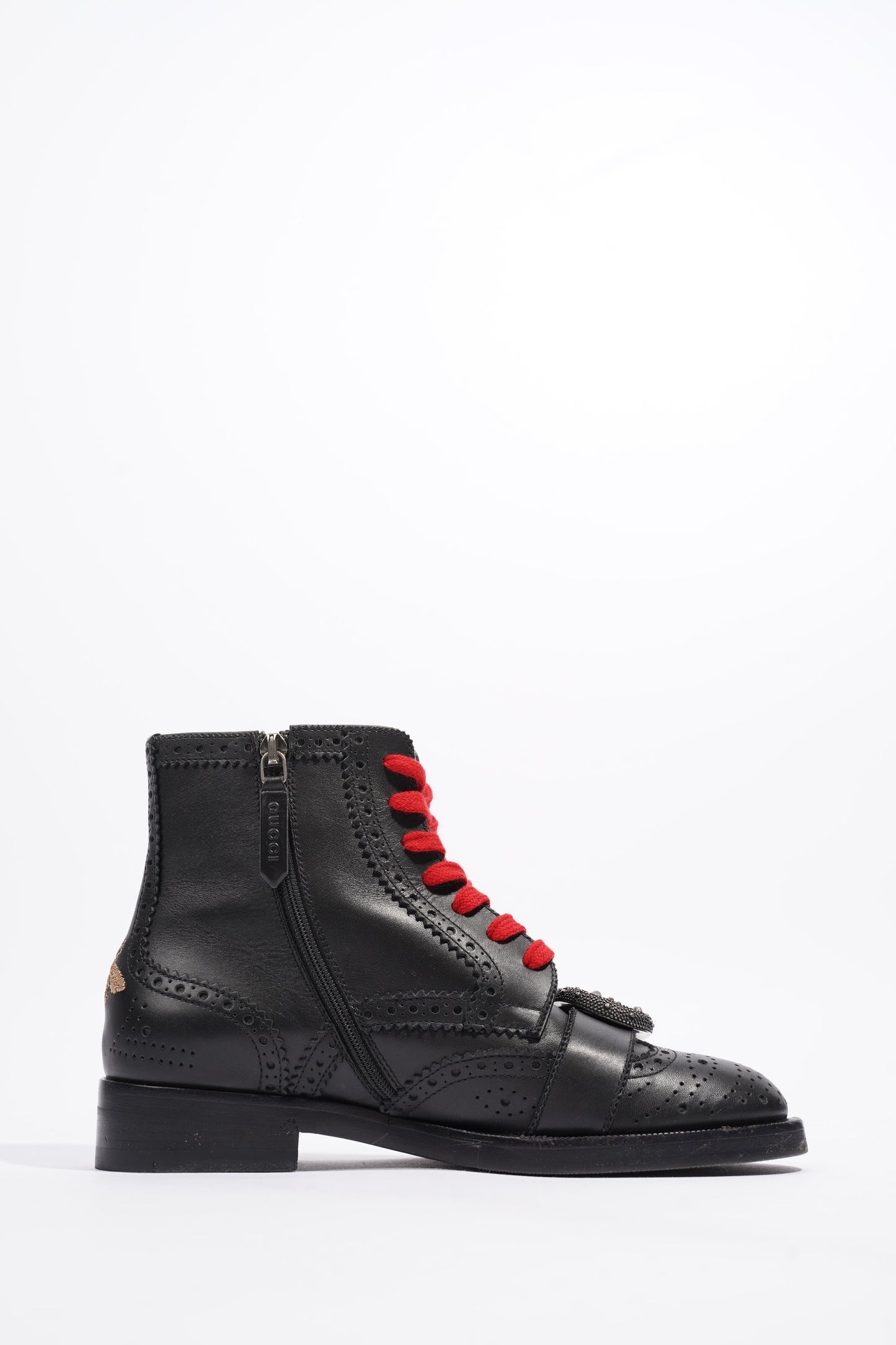 Gucci Queercore Ankle Boots Black Leather EU 36 UK 3