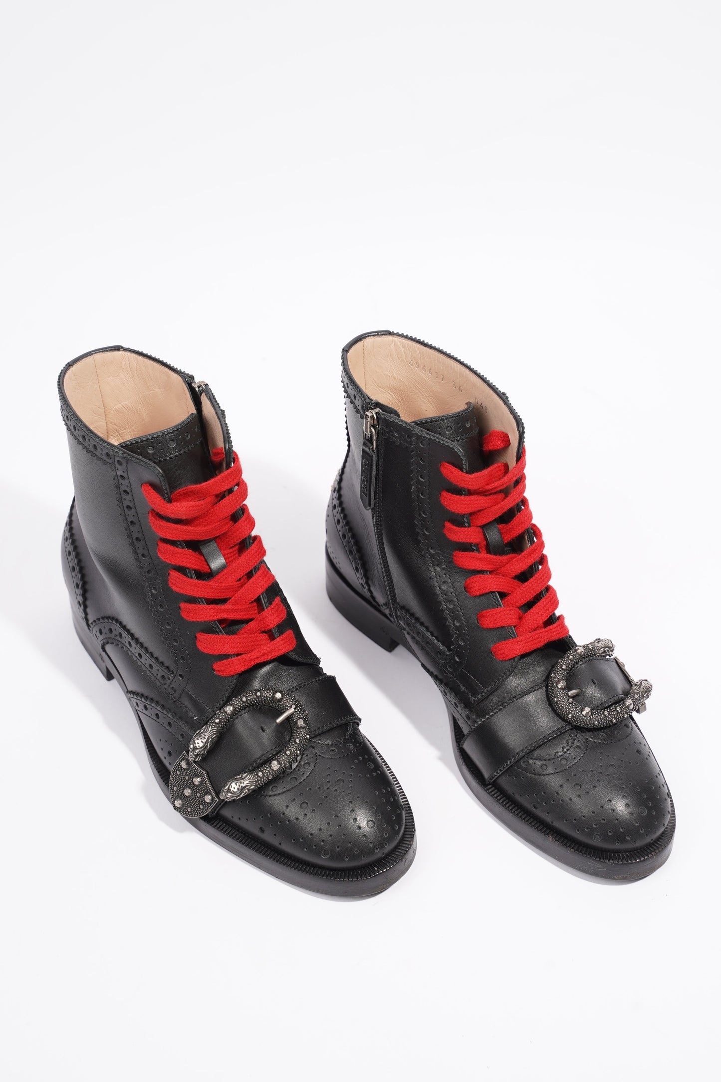 Gucci Queercore Ankle Boots Black Leather EU 36 UK 3
