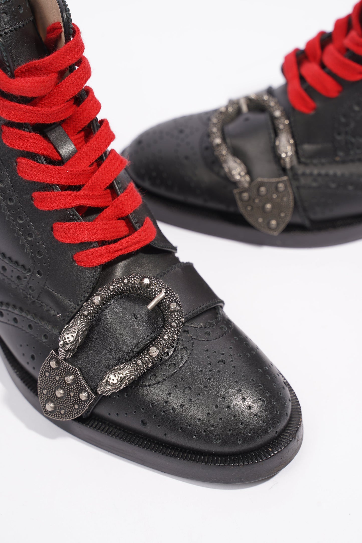 Gucci Queercore Ankle Boots Black Leather EU 36 UK 3
