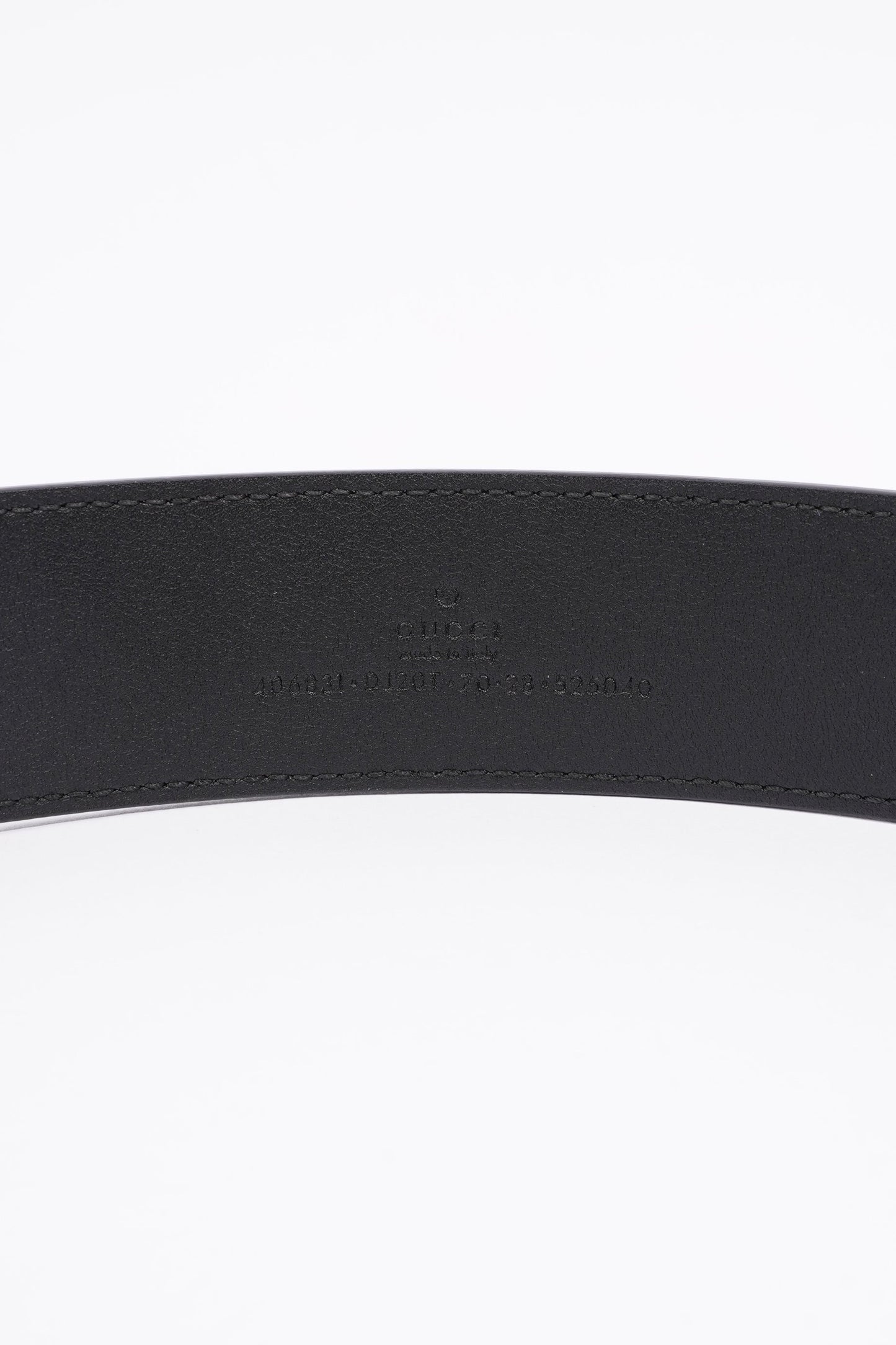 Gucci Marmont Belt Black / Gold Leather 70cm 28"