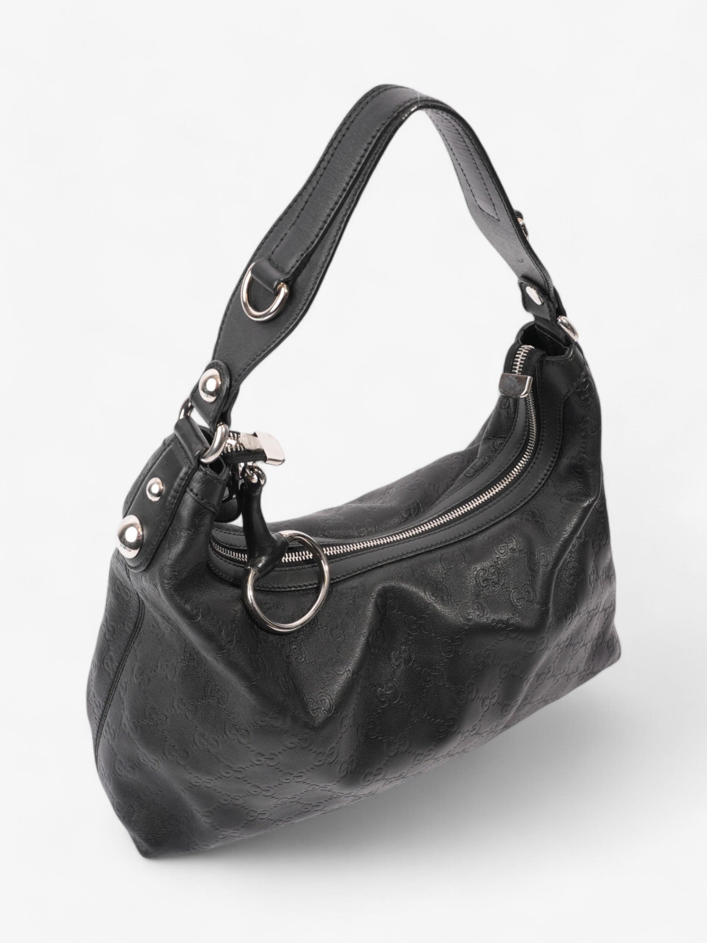 Gucci Shoulder Bag Black Leather