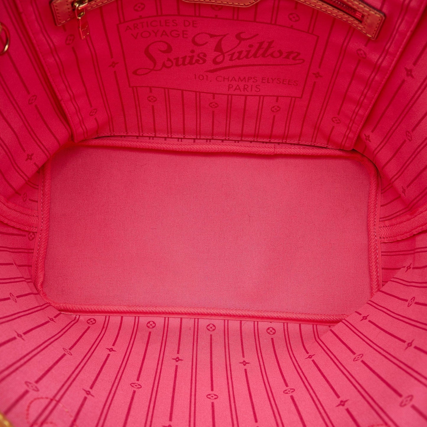 Brown Louis Vuitton Monogram Roses Neverfull MM Tote Bag