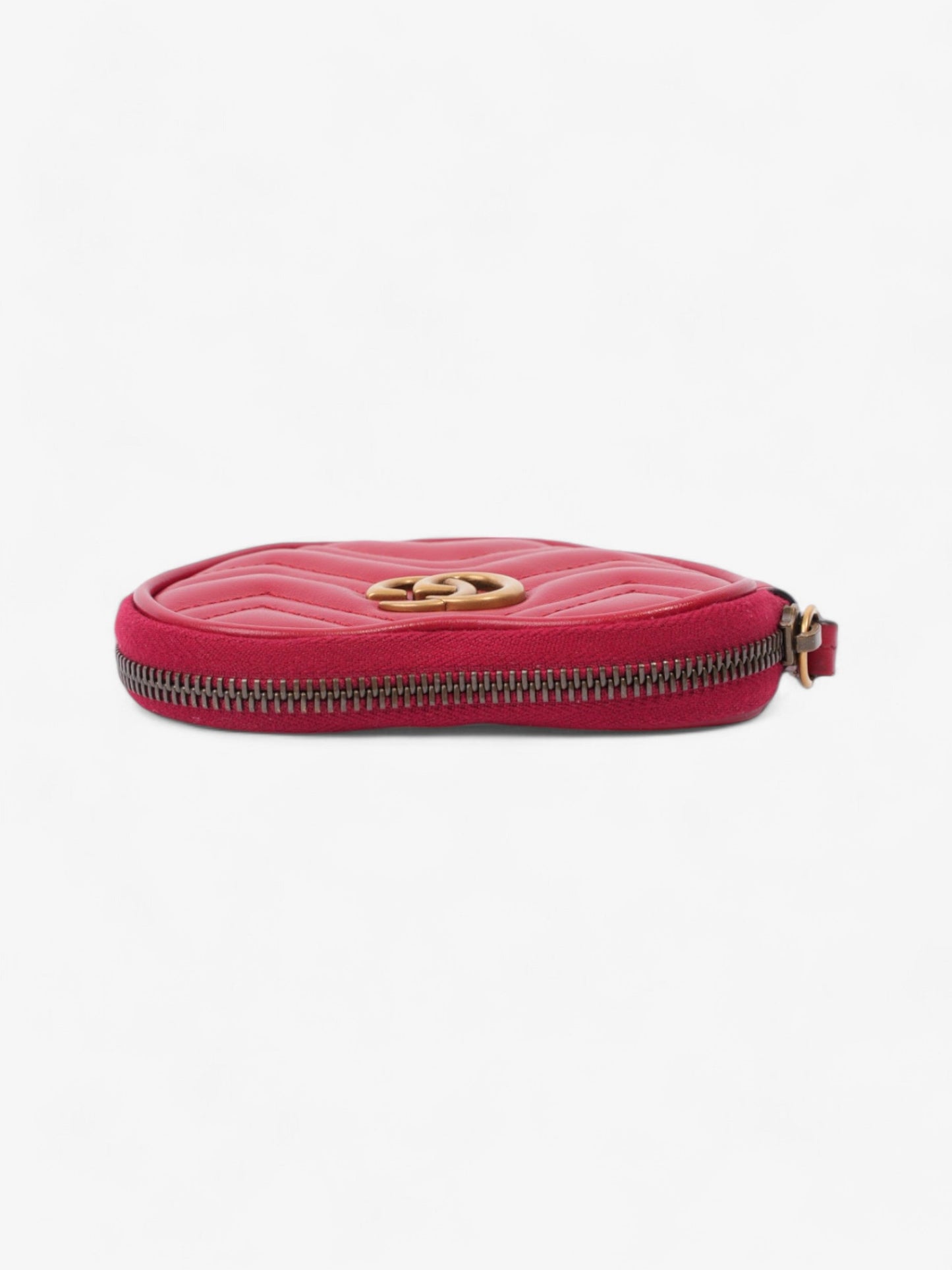 Gucci GG Marmont Heart Purse Red Matelasse Leather