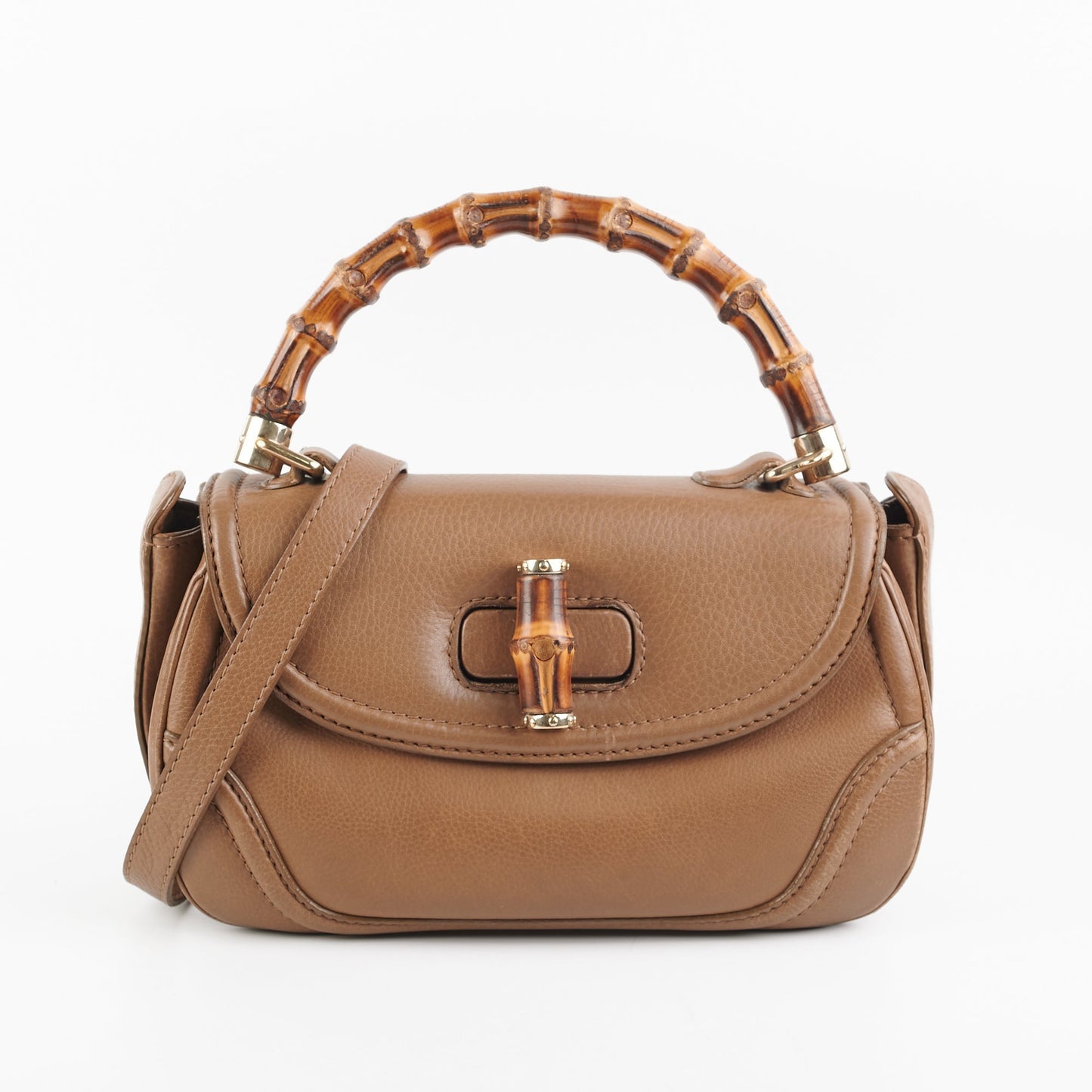 Gucci Top Handle Horsebit Beige