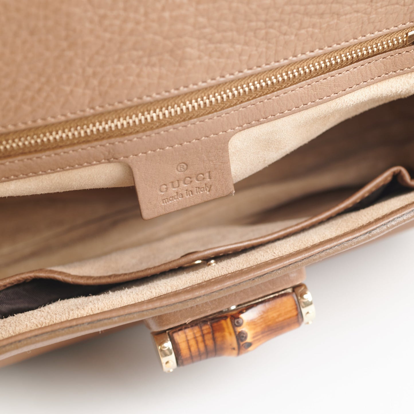 Gucci Top Handle Horsebit Beige