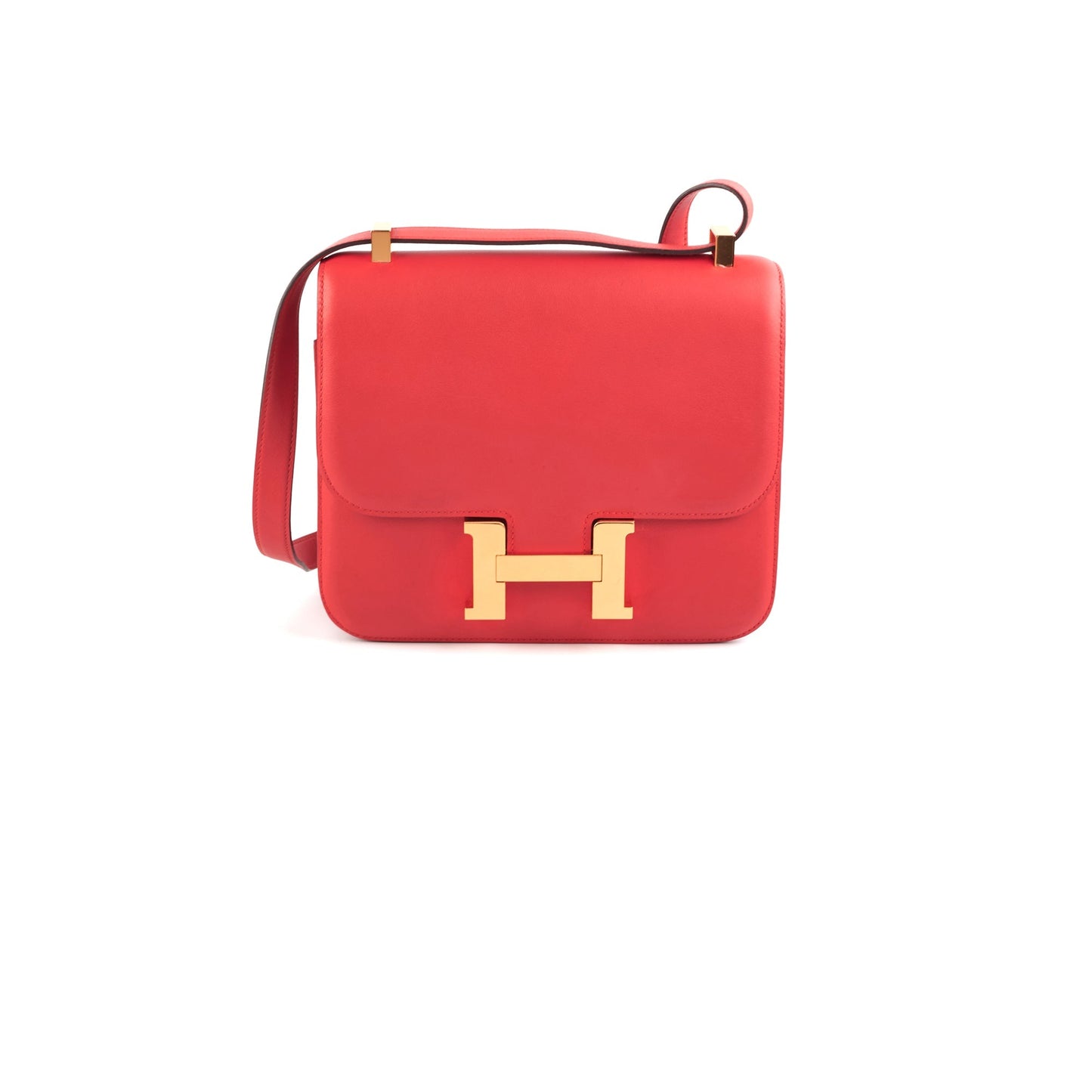 Hermes 24 Constance Rouge Pivoine Stamp A - 2017