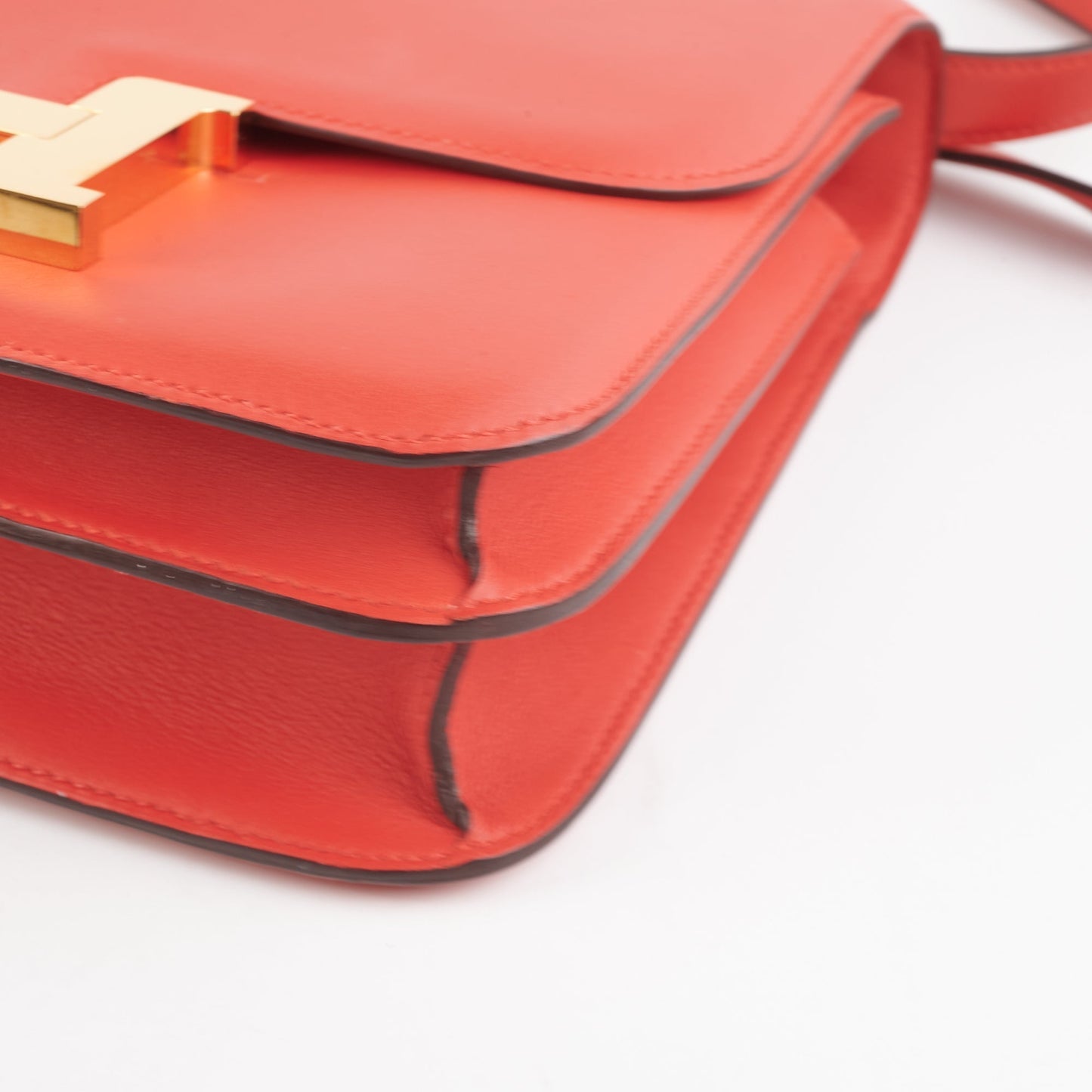 Hermes 24 Constance Rouge Pivoine Stamp A - 2017