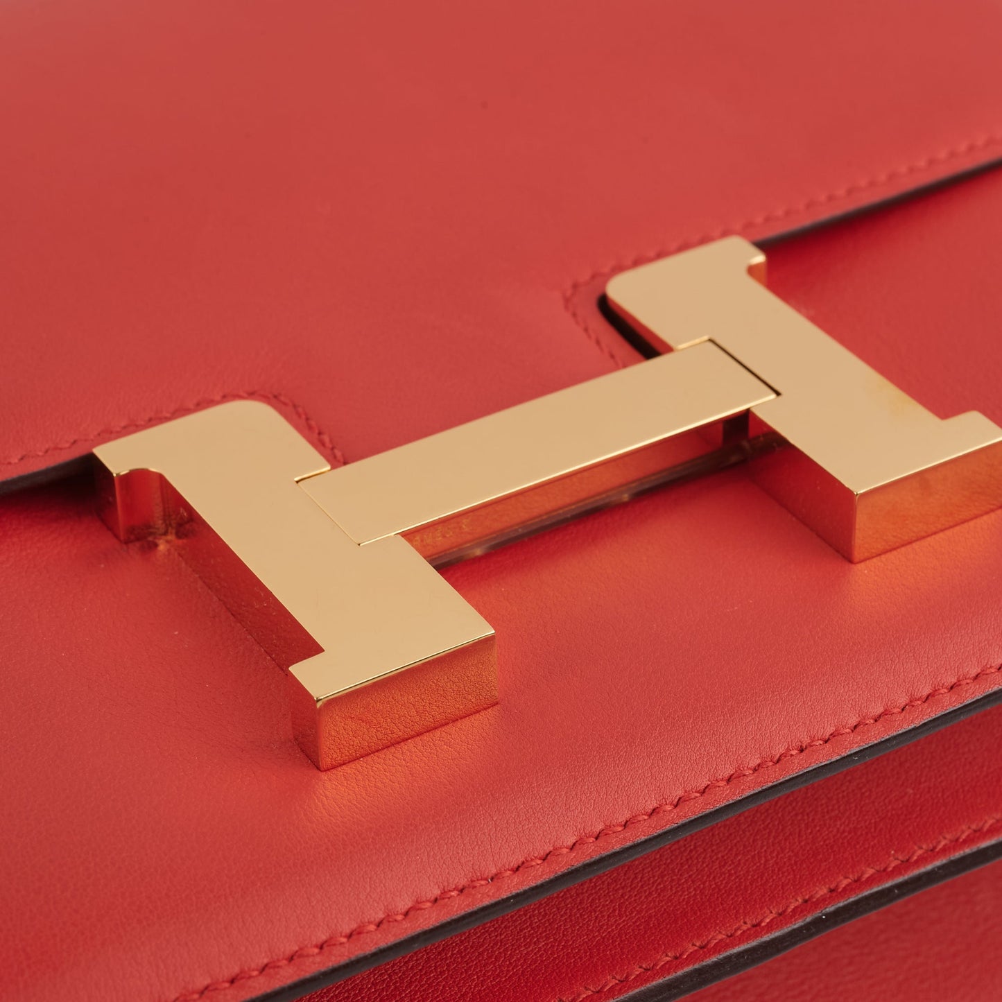 Hermes 24 Constance Rouge Pivoine Stamp A - 2017