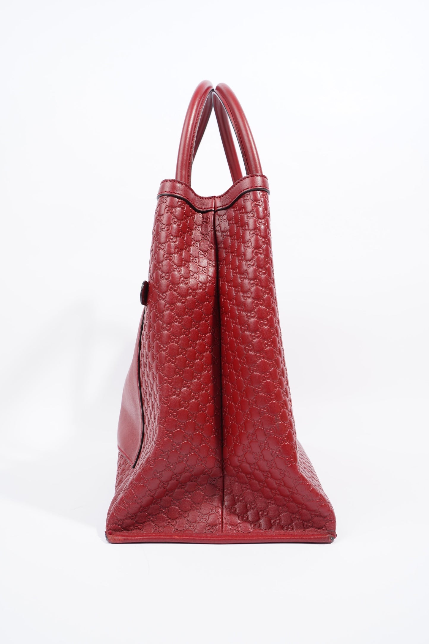 Gucci 2Way Tote Red Leather