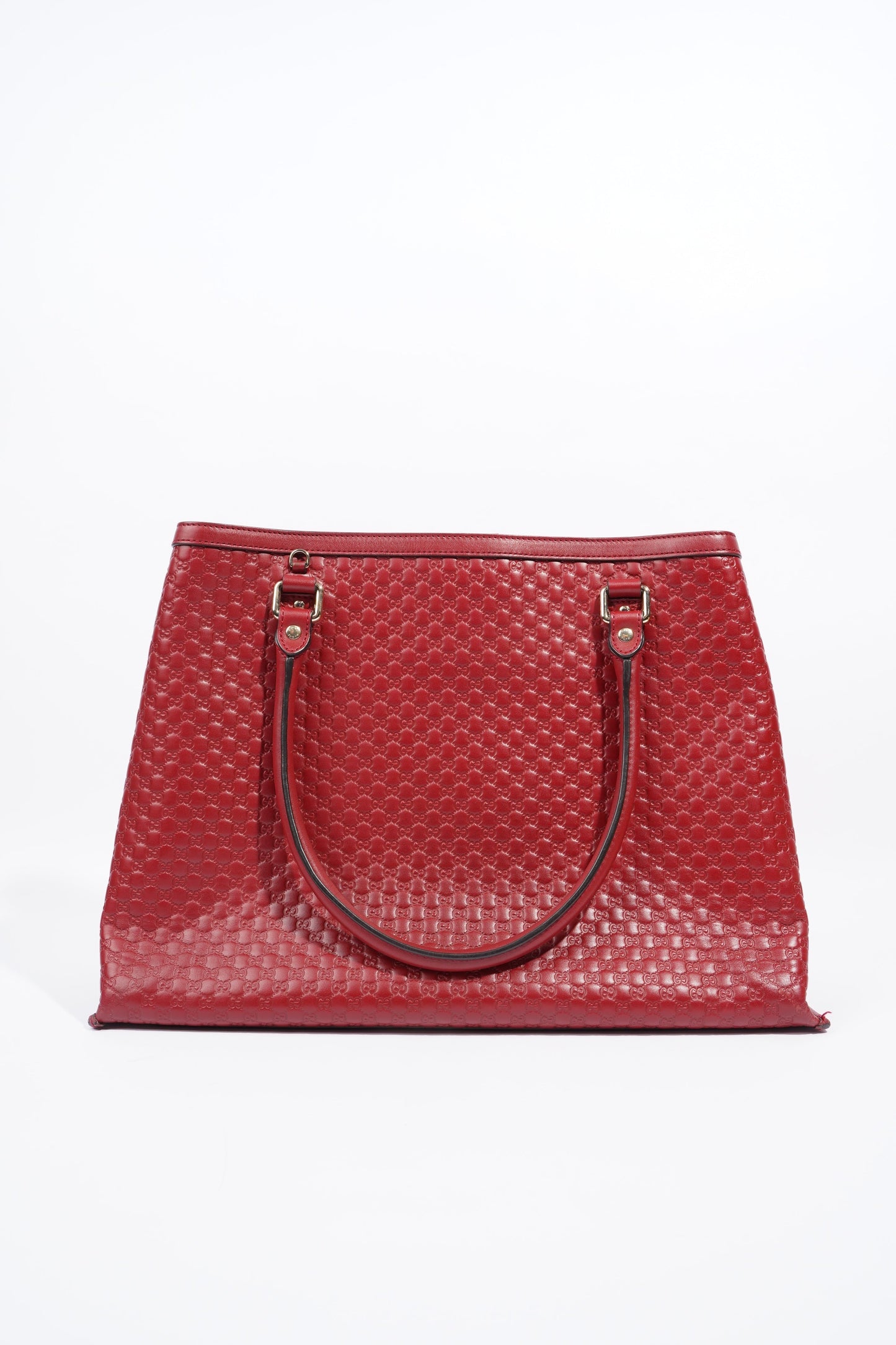 Gucci 2Way Tote Red Leather