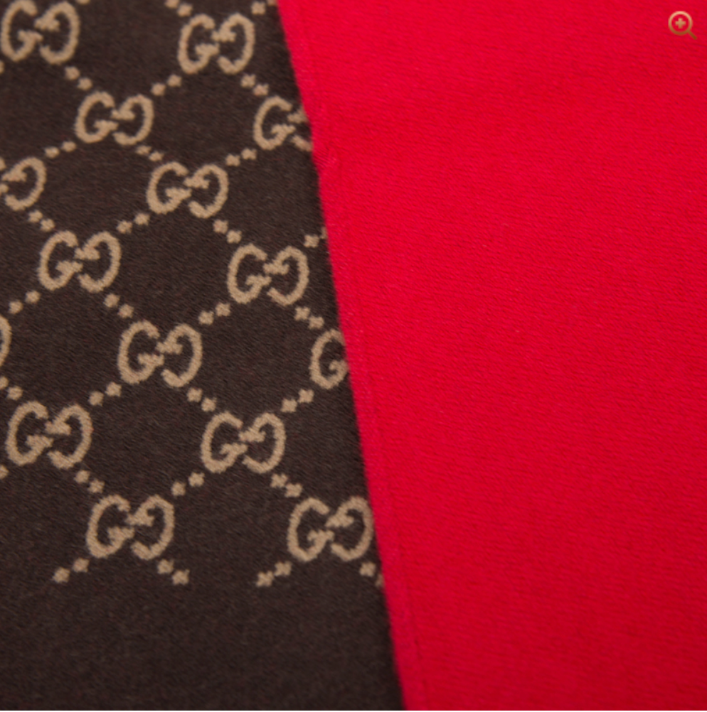 Gucci Reversible Wool Scarf in Red