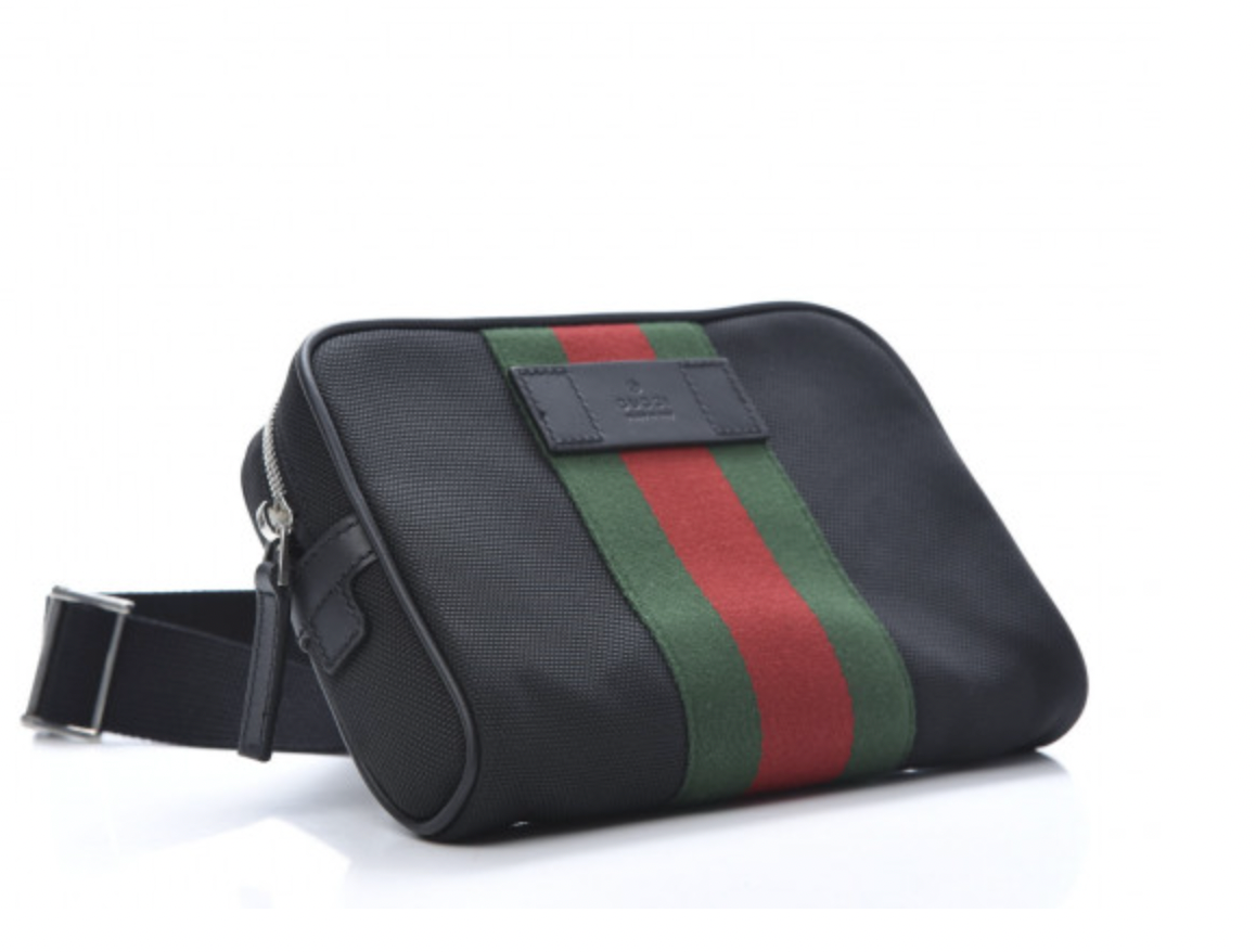 Gucci Web Techno Canvas Belt Bag