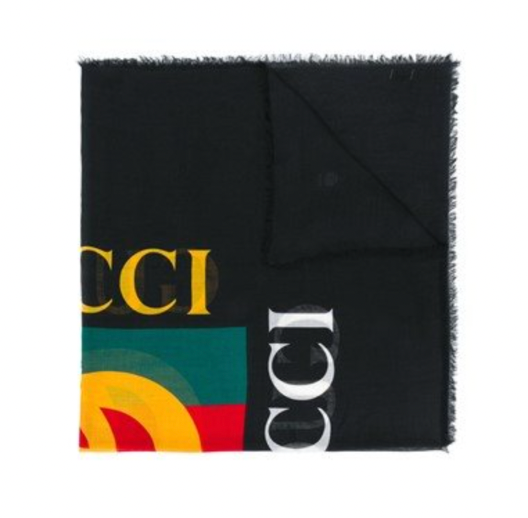 Gucci Web Stripe Shawl
