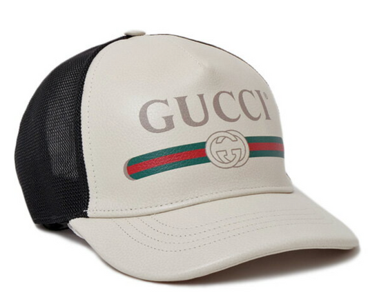 Gucci Logo Baseball Cap in White