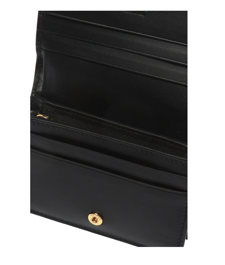 Gucci Web Stripe Card Case in Black Suede