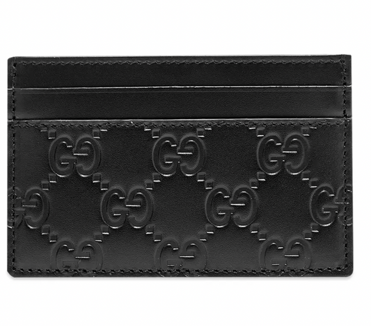 Gucci Interlocking GG Card Case in Black
