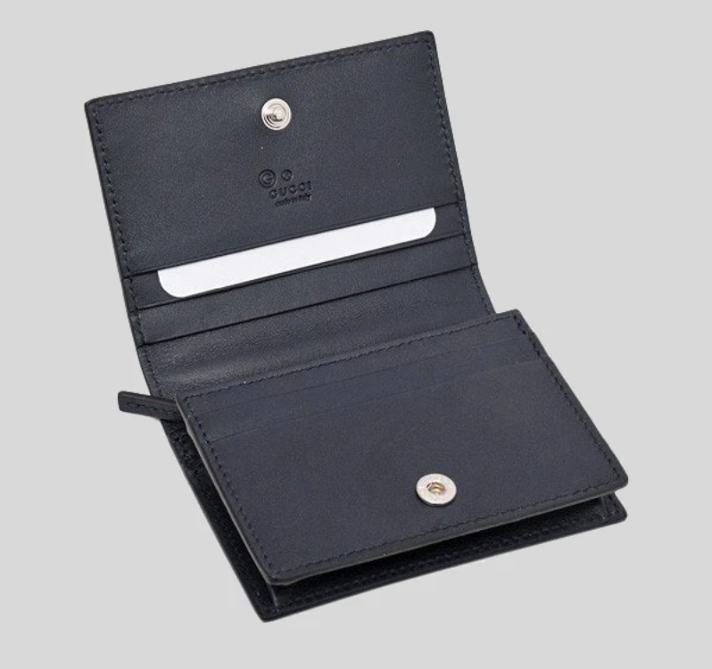 Gucci Interlocking GG Card Case in Navy