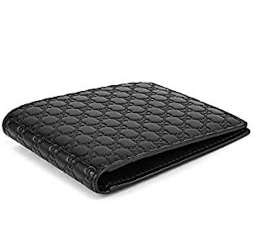 Gucci Signature Leather Bi-fold Wallet in Black