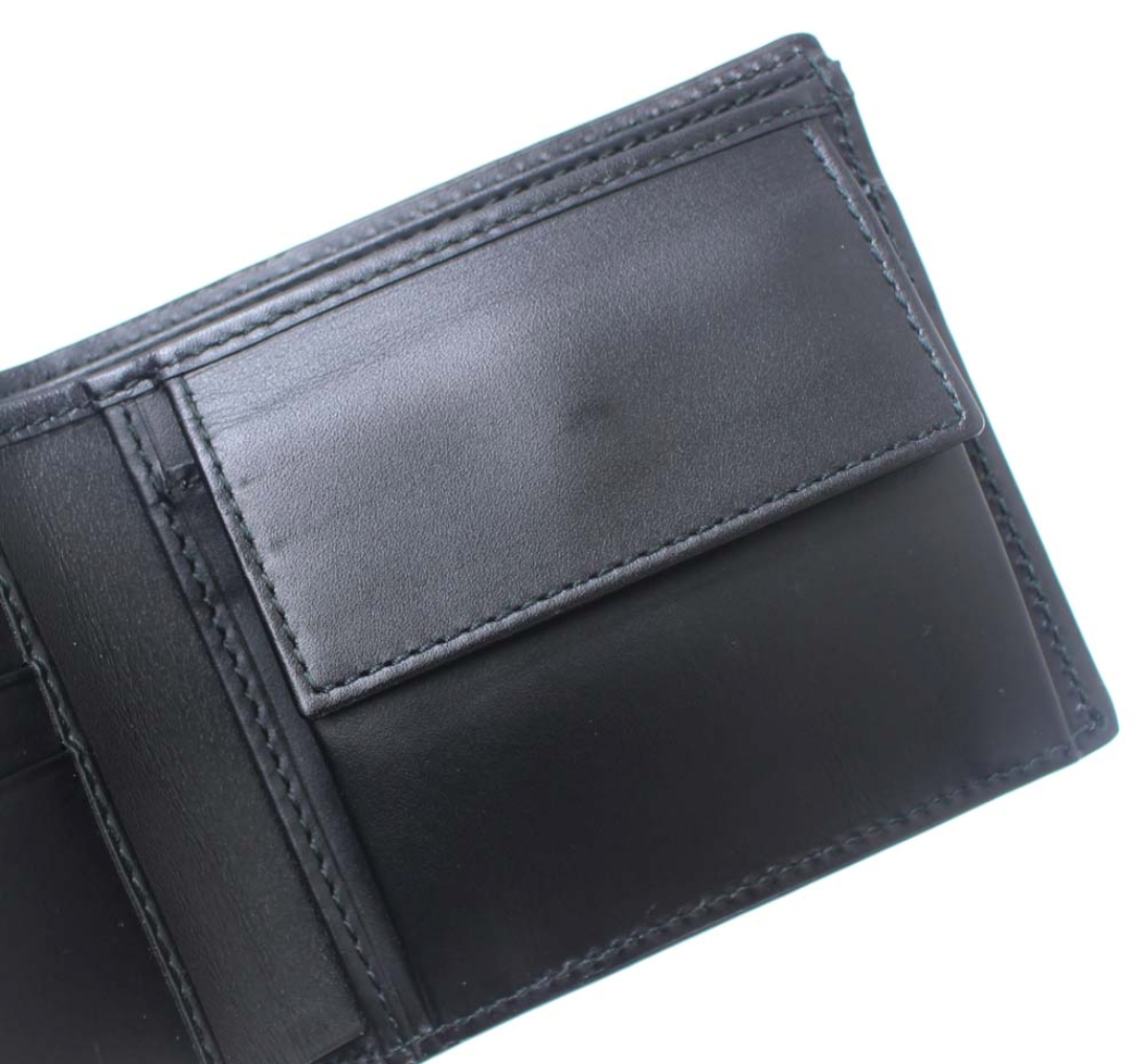GUCCI Interlocking GG Black Leather Bifold Wallet