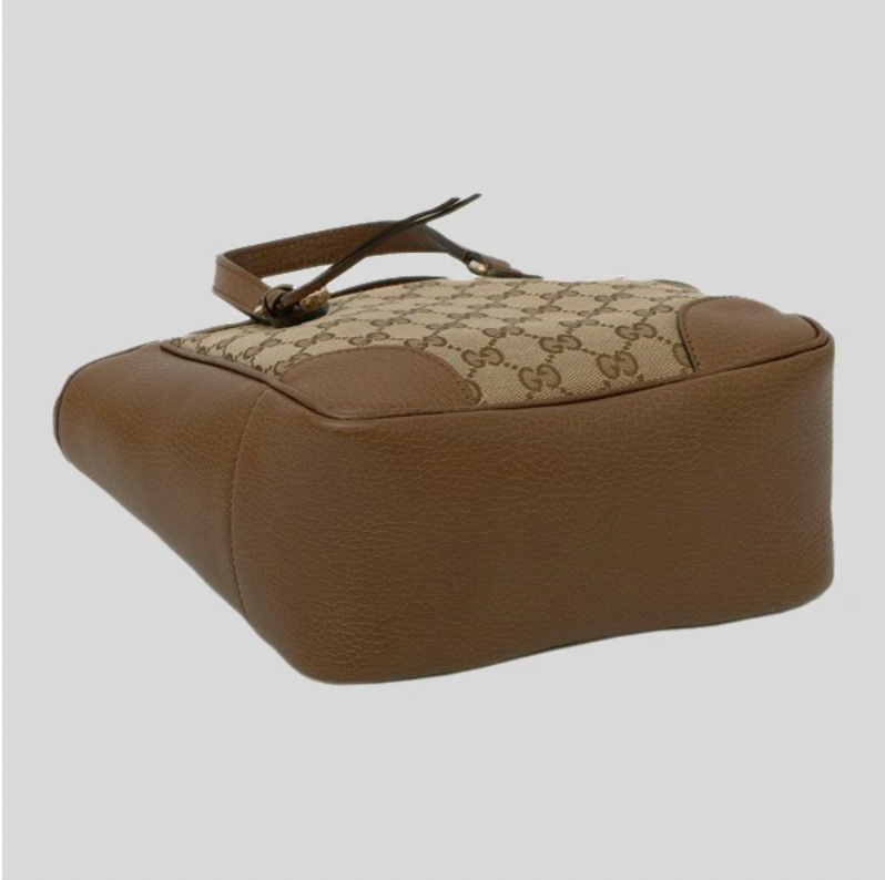 Gucci GG Canvas Small Bree Tote in Brown