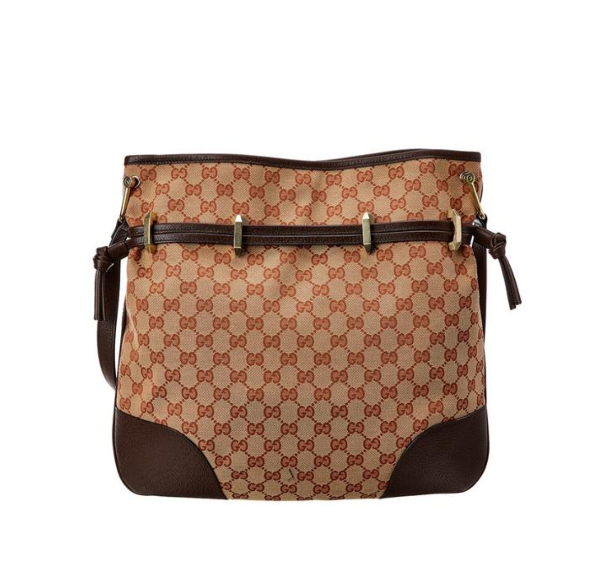 GUCCI Interlocking GG 1955 Canvas Horse Bit Bag