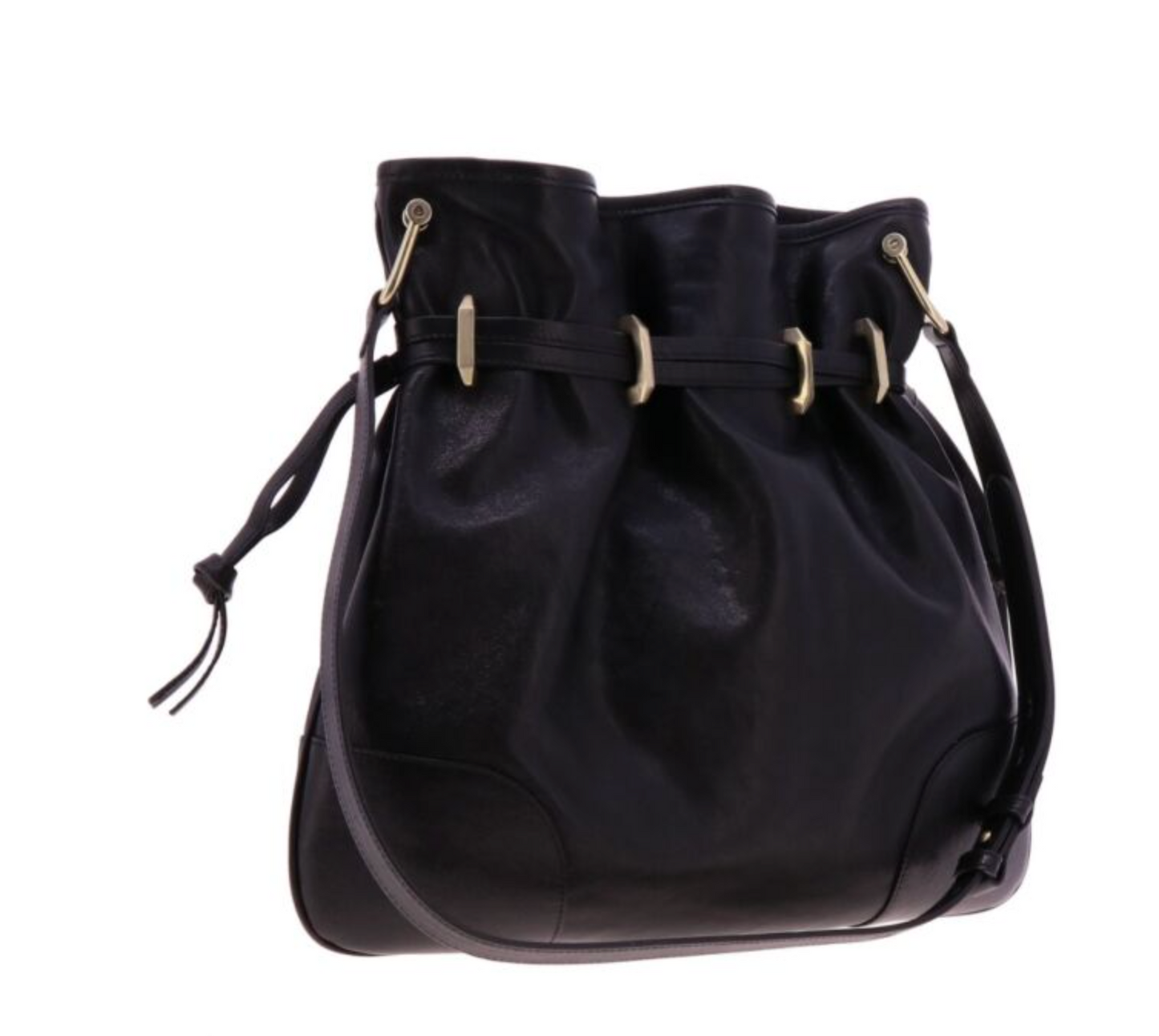 GUCCI Interlocking GG 1955 Canvas Horse Bit Bag in Black