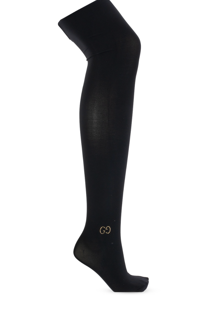 Gucci Logo Black Tights