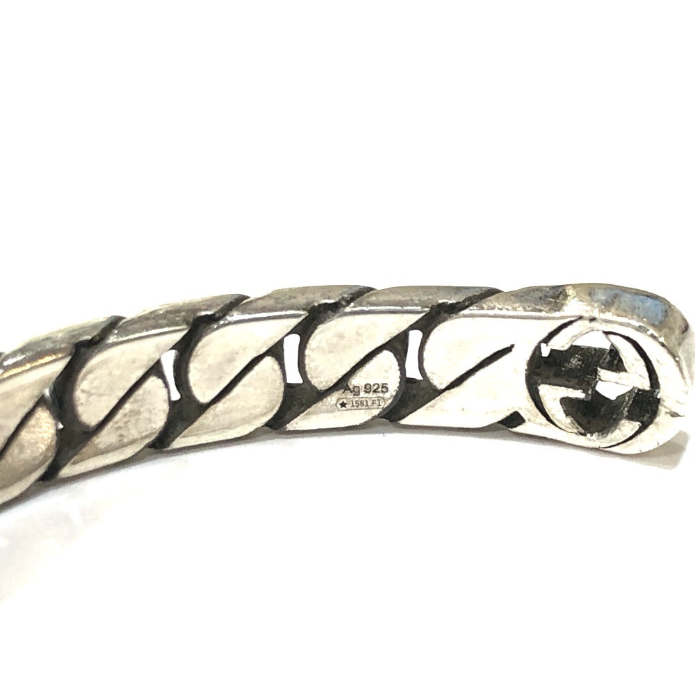 GUCCI bracelet SV925 Silver Interlocking G Women Used