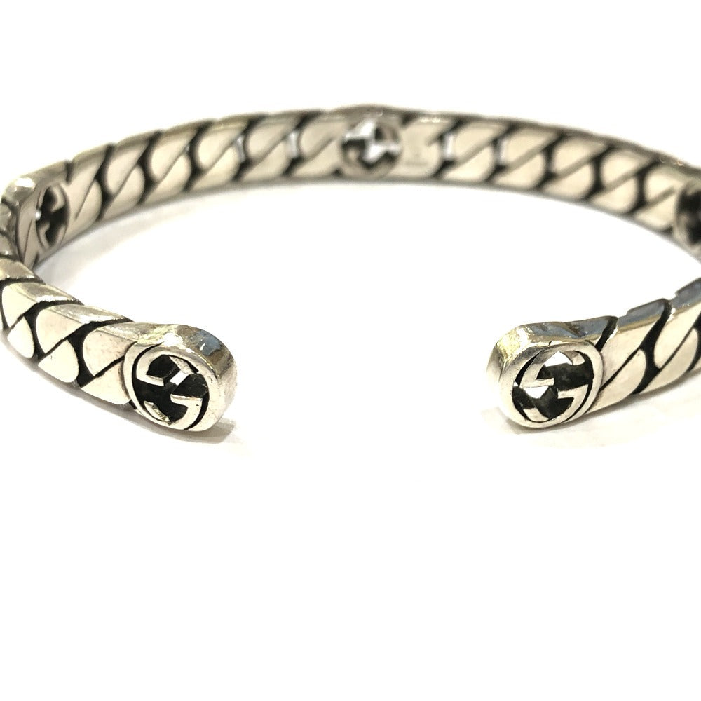 GUCCI bracelet SV925 Silver Interlocking G Women Used