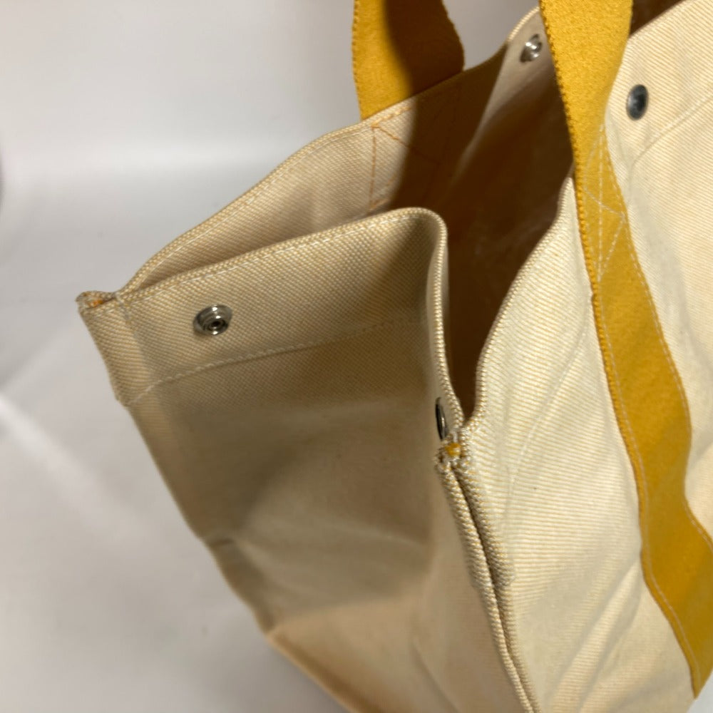 HERMES Shoulder Bag canvas yellow Bora Bora GM Women Used
