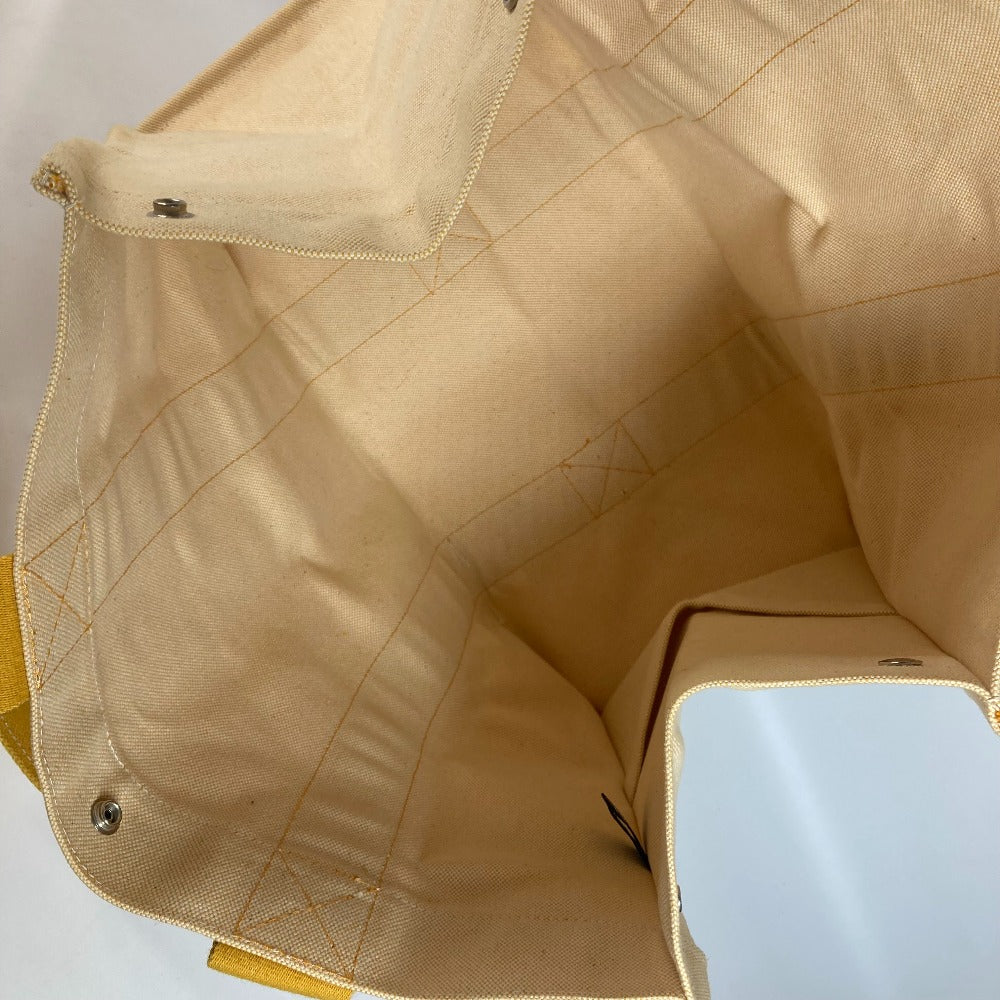 HERMES Shoulder Bag canvas yellow Bora Bora GM Women Used