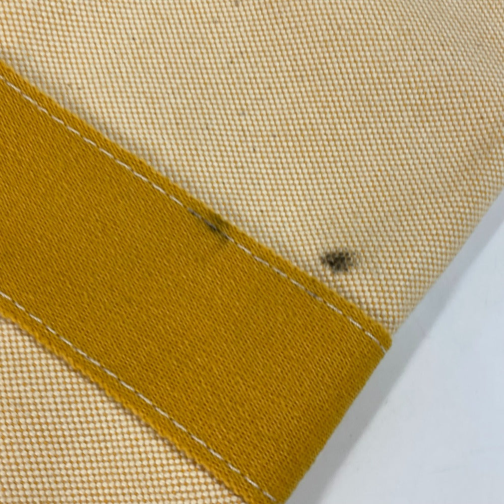 HERMES Shoulder Bag canvas yellow Bora Bora GM Women Used