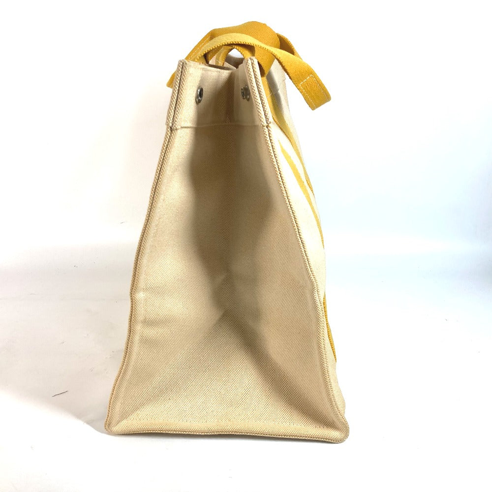 HERMES Shoulder Bag canvas yellow Bora Bora GM Women Used