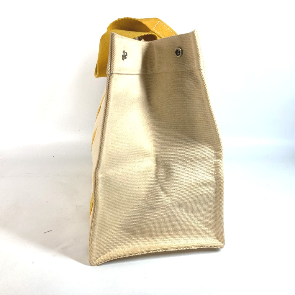 HERMES Shoulder Bag canvas yellow Bora Bora GM Women Used