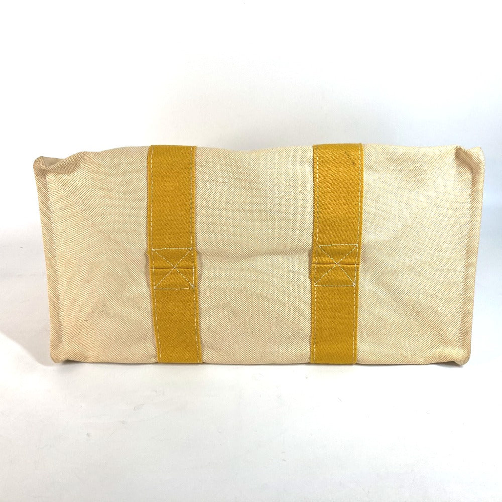 HERMES Shoulder Bag canvas yellow Bora Bora GM Women Used