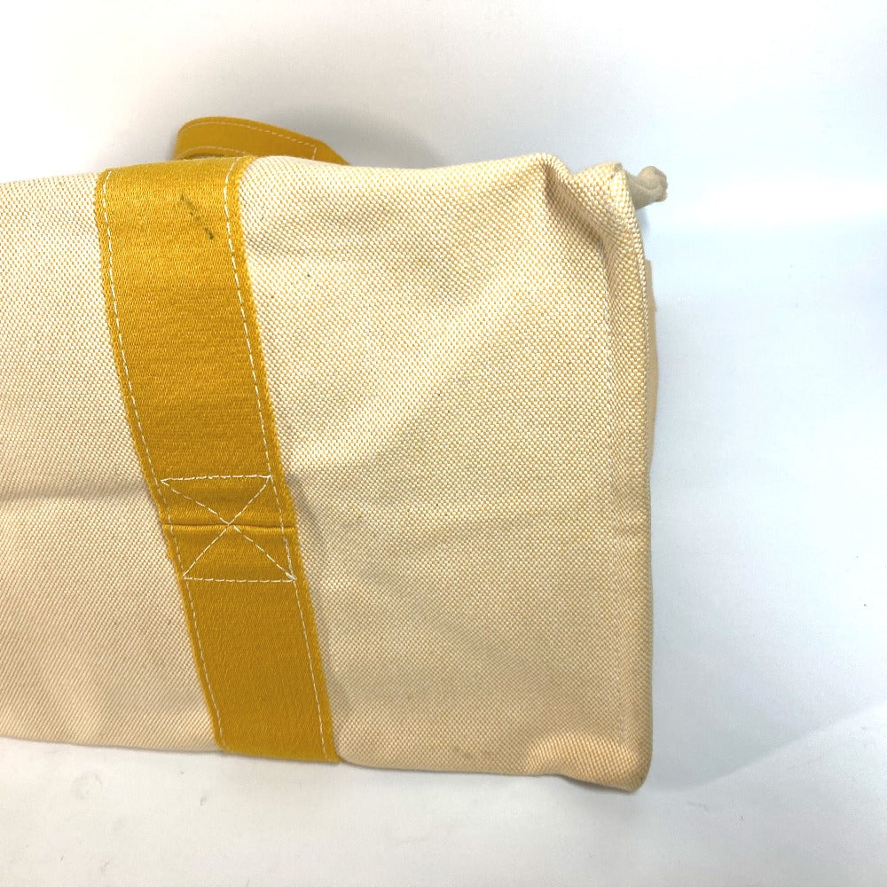 HERMES Shoulder Bag canvas yellow Bora Bora GM Women Used