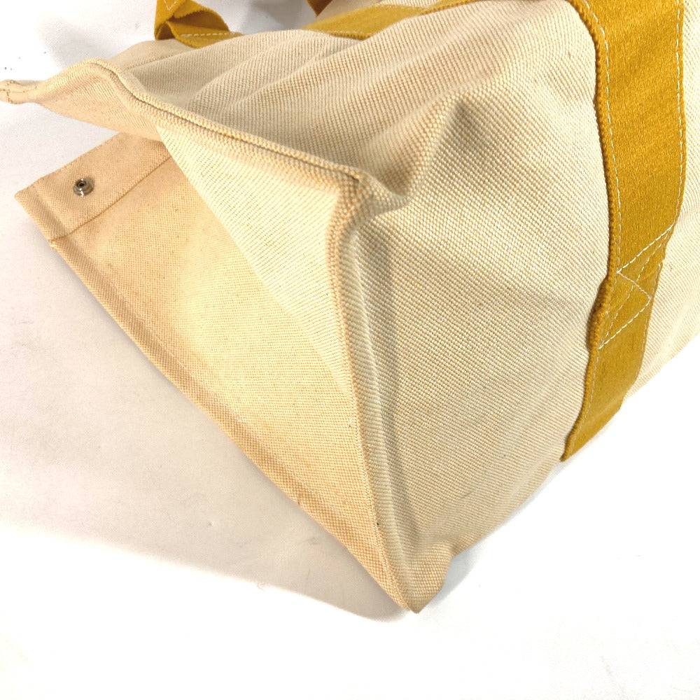 HERMES Shoulder Bag canvas yellow Bora Bora GM Women Used