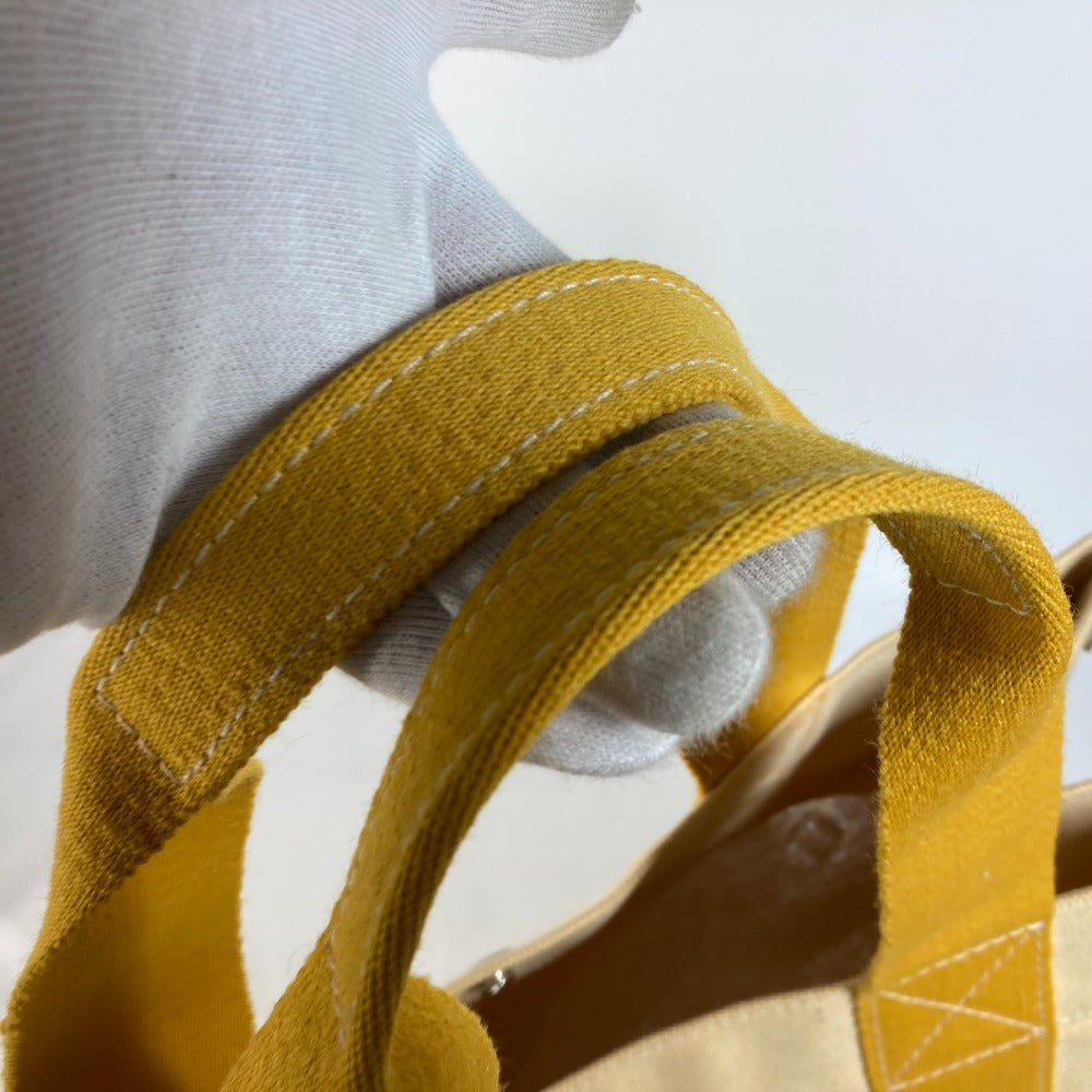 HERMES Shoulder Bag canvas yellow Bora Bora GM Women Used