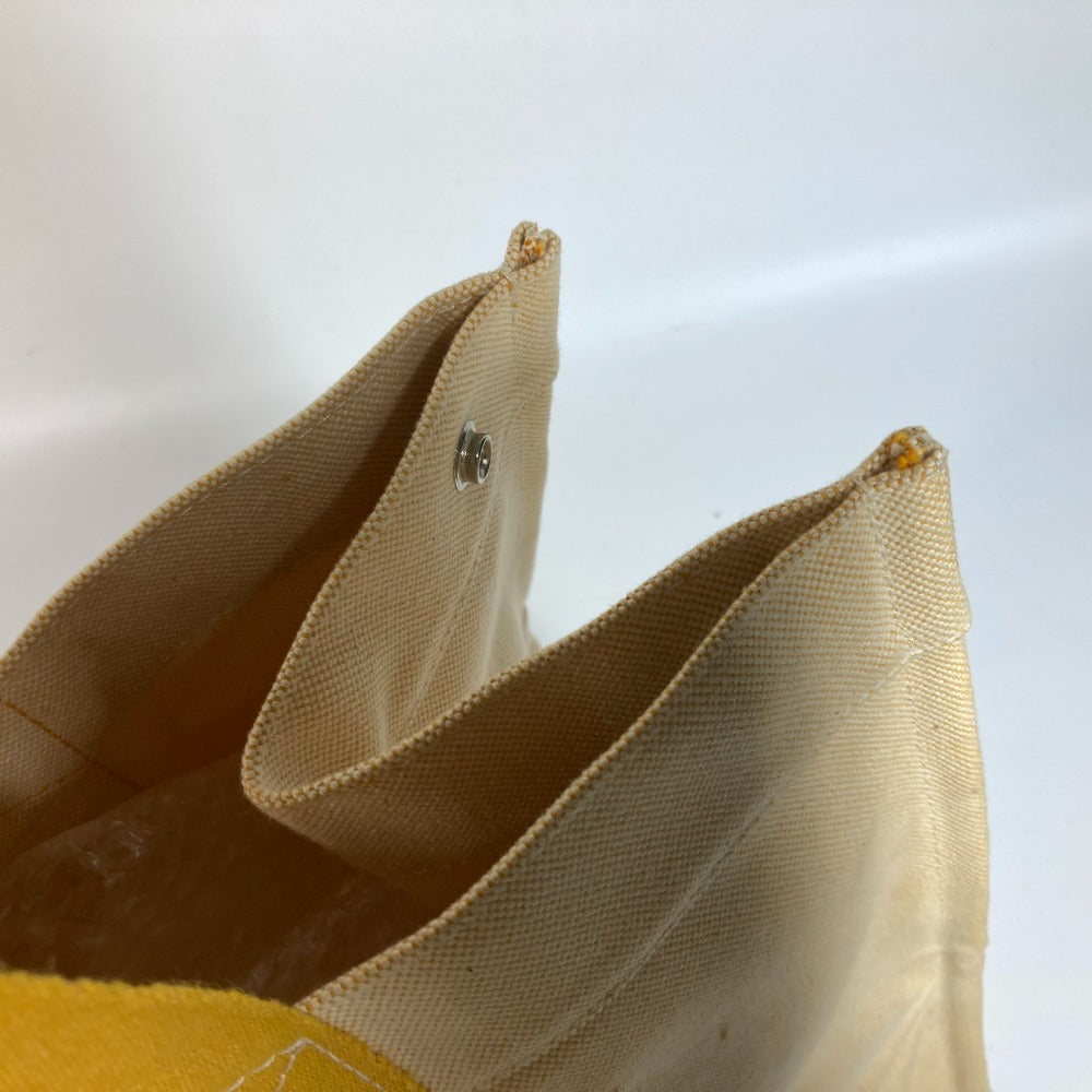 HERMES Shoulder Bag canvas yellow Bora Bora GM Women Used