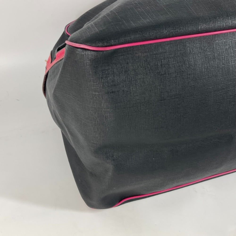 GUCCI Boston Duffel bag 162800 PVC / Leather gray logo unisex(Unisex) Used