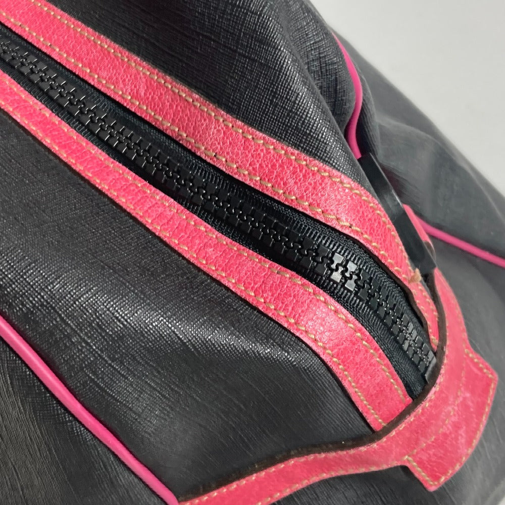 GUCCI Boston Duffel bag 162800 PVC / Leather gray logo unisex(Unisex) Used