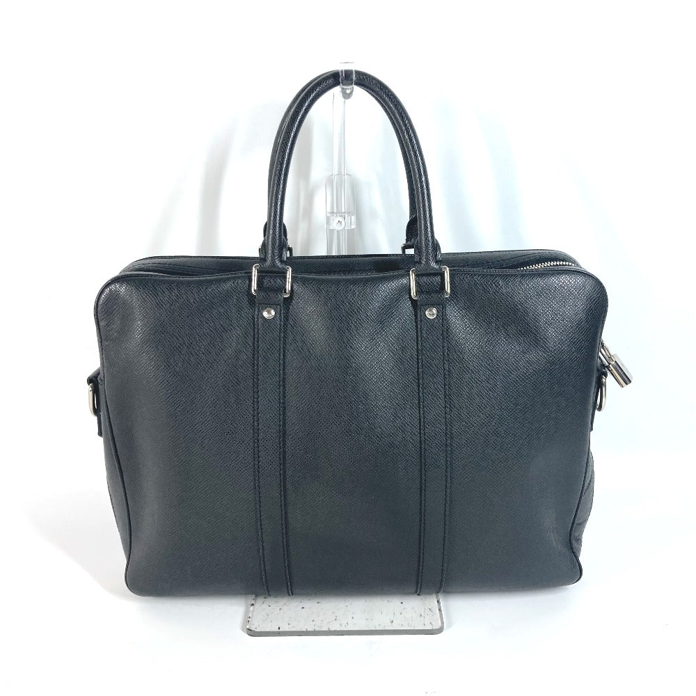 LOUIS VUITTON Handbag  M33412 Taiga Leather black Taiga PDV Portodocument Voyage PM