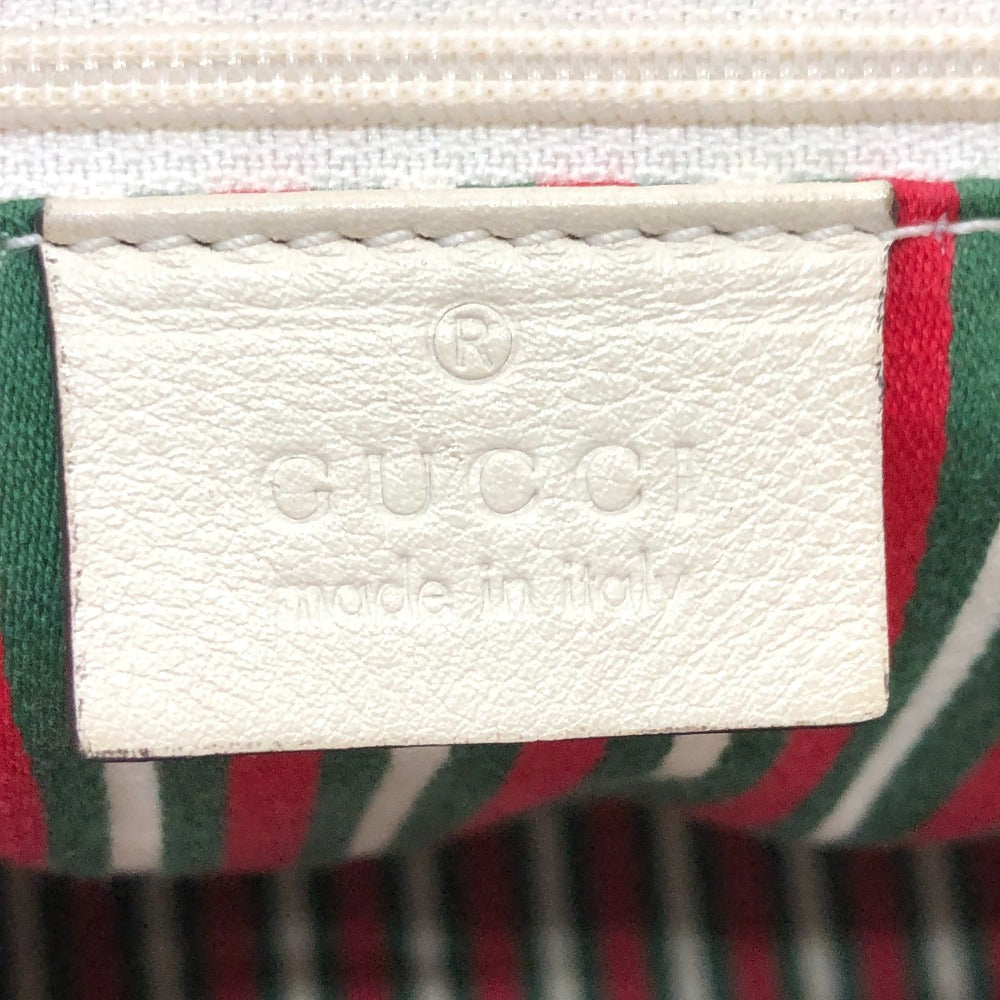 GUCCI Shoulder Bag 169946 GG canvas / leather Ivory GG Newbrit Women Used