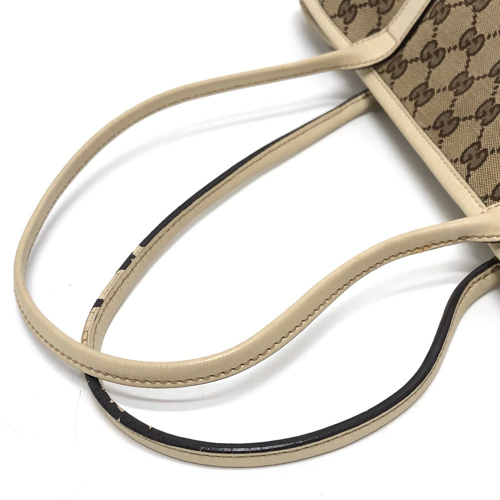 GUCCI Shoulder Bag 169946 GG canvas / leather Ivory GG Newbrit Women Used