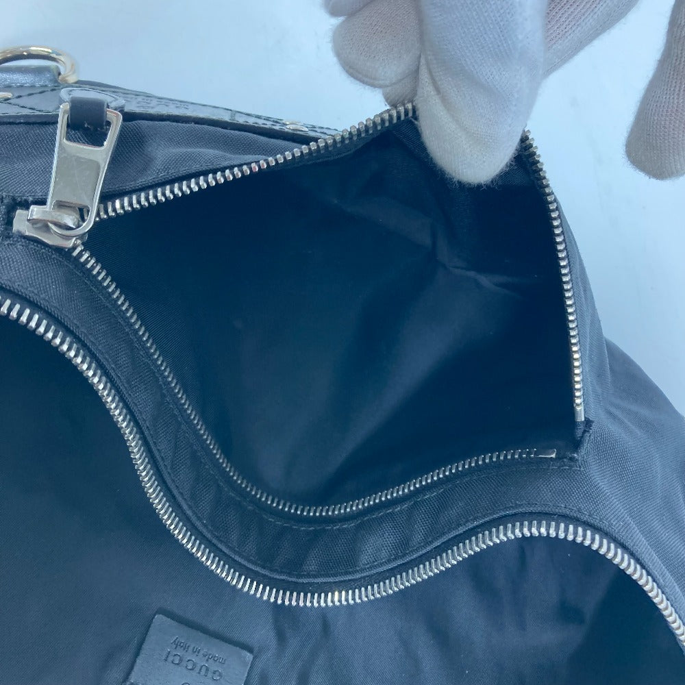 GUCCI Sling bag 246409 Nylon black logo Sherry Line mens Used