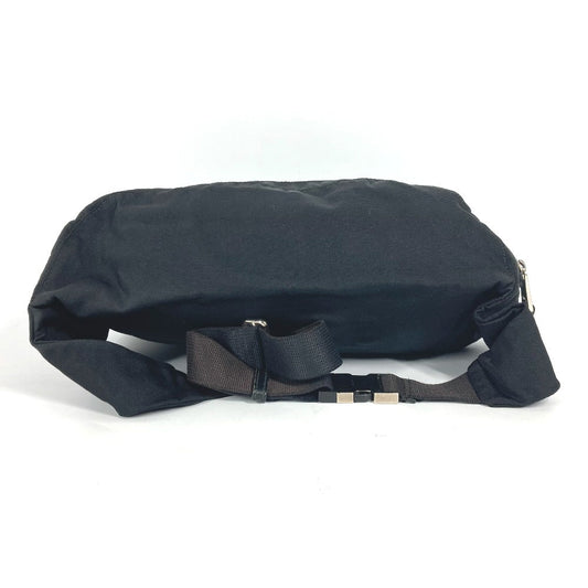 GUCCI Sling bag 246409 Nylon black logo Sherry Line mens Used