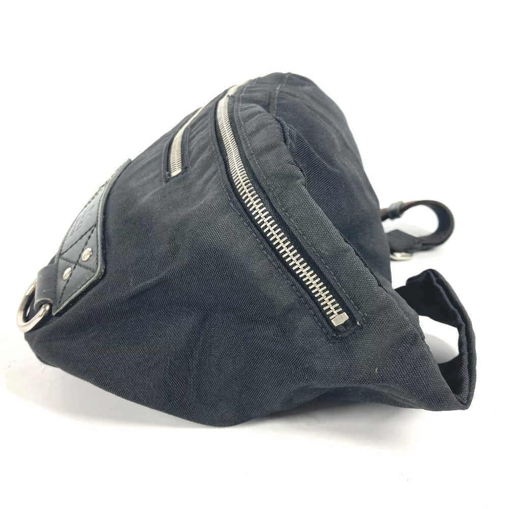 GUCCI Sling bag 246409 Nylon black logo Sherry Line mens Used