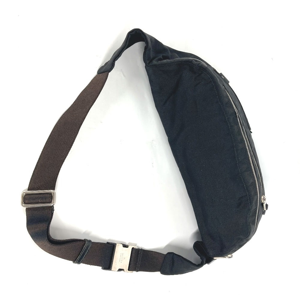GUCCI Sling bag 246409 Nylon black logo Sherry Line mens Used