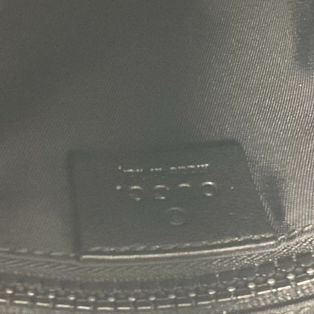 GUCCI Shoulder Bag 181068 Nylon canvas black GG Shelly line Women Used